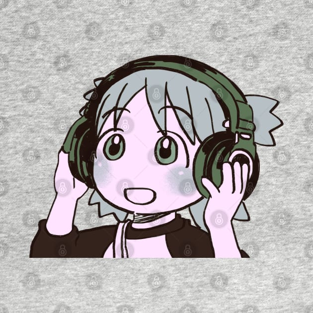 yotsuba vibin' on the headphone by mudwizard